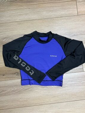Tesla Shirt Women's Large Compression Raglan Long Sleeve Slim Fit Athletic